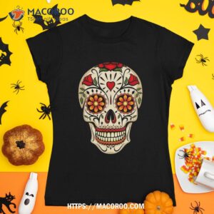 dia de los muertos day of the dead candy skull shirt tshirt 1