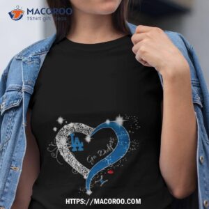 Diamond Heart Los Angeles Dodgers Go Dodgers 2023 Shirt