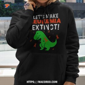 dinosaur let s make leukemia extincshirt hoodie 2