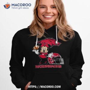disney minnie mouse arkansas razorbacks football 2023 shirt hoodie 1