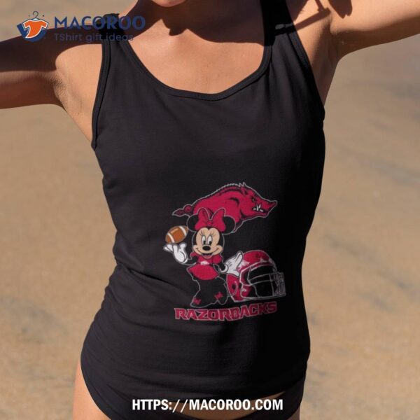 Disney Minnie Mouse Arkansas Razorbacks Football 2023 Shirt