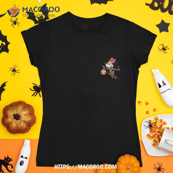 Disney Minnie Mouse Halloween Skeleton Trick Or Treat Shirt