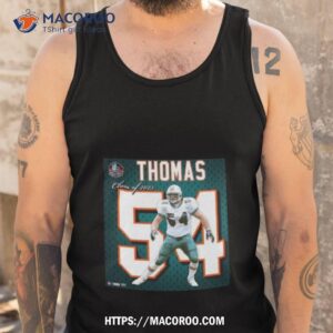 dolphins zach thomas class of 2023 hall of fame impact jersey frame shirt tank top