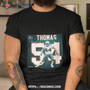 dolphins zach thomas class of 2023 hall of fame impact jersey frame shirt tshirt