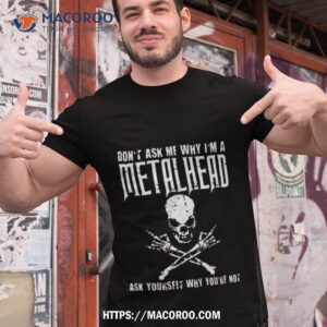 Don’t Ask Me Why I’m A Metalhead Ask Yourself Why You’re Not Logo Design Shirt