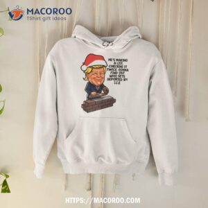 Donald Trump Santa Claus Funny Christmas Build The Wall Shirt