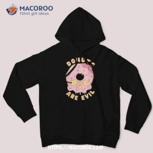 donuts are evil skull art graphic halloween zombie keto shirt hoodie