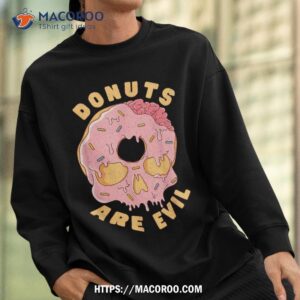 donuts are evil skull art graphic halloween zombie keto shirt sweatshirt