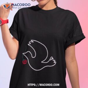 dove boi with rose shirt tshirt 1