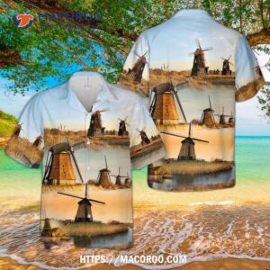 Dutch Windmill Hawaiian Shirt