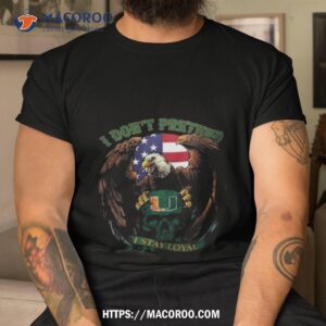 Eagles Miami Hurricanes Skull I Don’t Pretend I Stay Loyal Shirt