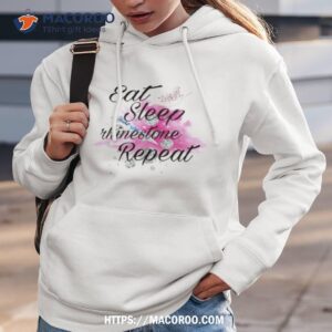 Eat Sleep Rhinestone Repeat Shirt 1 eat sleep rhinestone repeat shirt hoodie 3