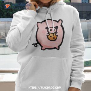 eating cookie piggy pusheen shirt hoodie 2