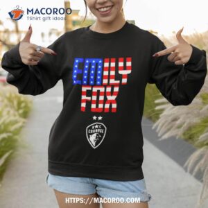 emily fox usa flag shirt sweatshirt