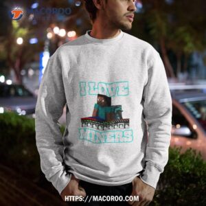 enderman i love miners art design shirt sweatshirt