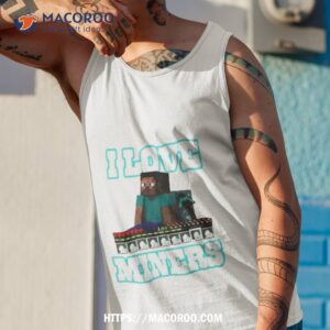 enderman i love miners art design shirt tank top 1