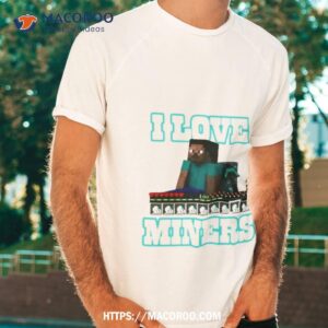 Enderman I Love Miners Art Design Shirt