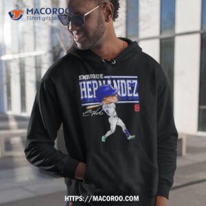 Enrique Hernandez Los Angeles D Cartoon Baseball Shirt