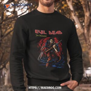 evil dead the boomstick iron groove t shirt sweatshirt