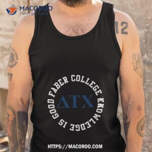 faber college shirt tank top