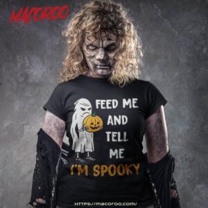 Feed Me And Tell I’m Spooky Skull Halloween Costume Shirt
