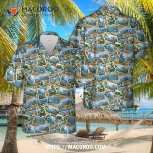 Fish Postcard Toss Hawaiian Shirt