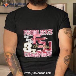 Florida State Football 3x Champions Go Noles Shirt