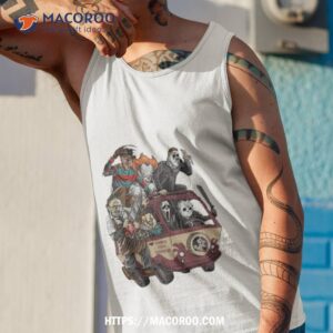 Florida State Seminoles Horror Movies Characters Bus Halloween 2023 Shirt 3 florida state seminoles horror movies characters bus halloween 2023 shirt tank top 1