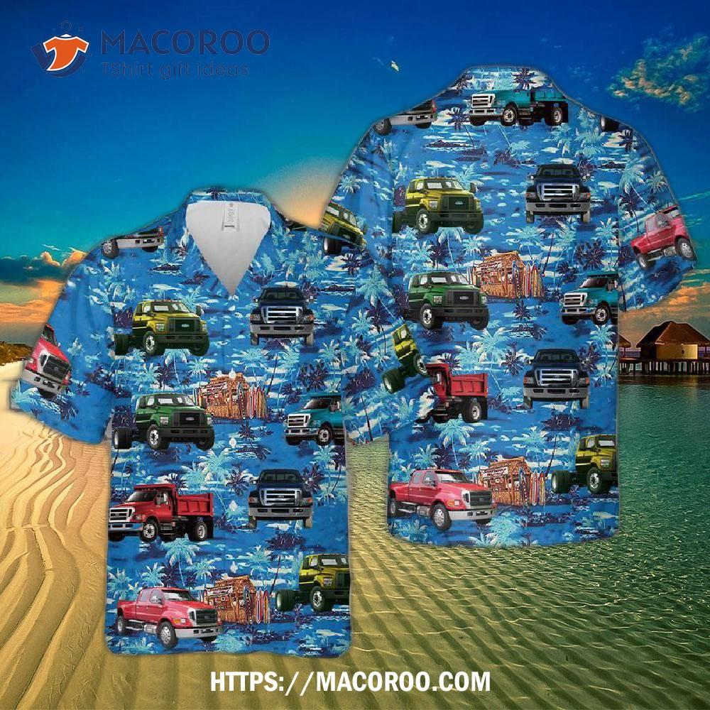 Ford F-650 Hawaiian Shirt Ford F-650 Hawaiian Shirt