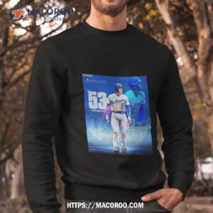 Freddie Freeman 53 Doubles Is The Most In A Season In Los Angeles Dodgers History Shirt 2 freddie freeman 53 doubles is the most in a season in los angeles dodgers history shirt sweatshirt