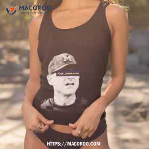 Free Harbaugh Michigan Photo Design Shirt