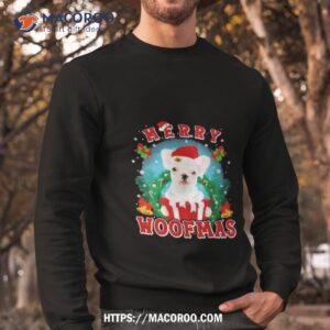 french bulldog merry woofmas santa hat gift christmas 2023 shirt sweatshirt