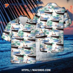 French Ocean Liner Ss Normandie Hawaiian Shirt