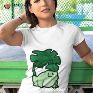 frog chilling under a leaf active shirt tshirt 1