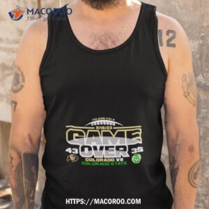game over colorado buffaloes vs colorado state rams 2023 rocky mountain showdown football shirt tank top