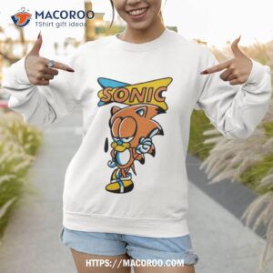 garfield sonic the hedgehog cartoon shirt sweatshirt