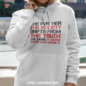 george orwell quote free speech truth political shirt hoodie