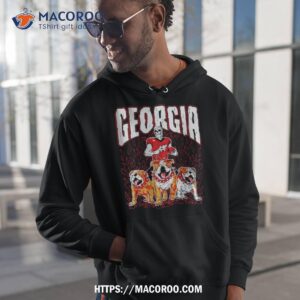 georgia bulldogs football skeleton shirt hoodie 1