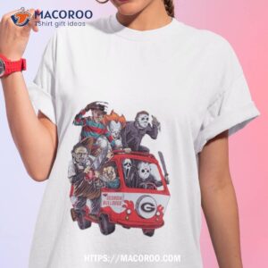Georgia Bulldogs Horror Movies Characters Bus Halloween 2023 Shirt
