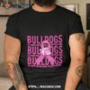Georgia Bulldogs Mascot We Wear Pink Cancer T Shirt