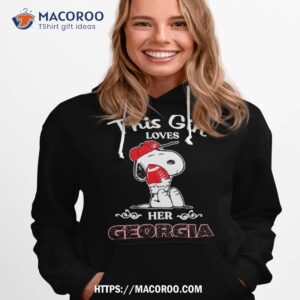 Georgia Bulldogs Snoopy This Girl Loves Her Georgia Shirt