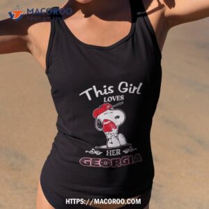 georgia bulldogs snoopy this girl loves her georgia shirt tank top 2