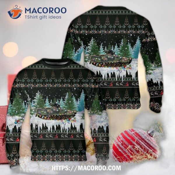 German Bundeswehr Ifv ‘marder 1 A3’ Christmas Sweater Nlmp2308pd11