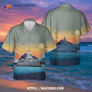 German Navy F219 Sachsen Sachsen-class Frigate Hawaiian Shirt