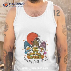 gnomes happy fall y all cleveland browns shirt tank top