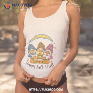 Gnomes Happy Fall Y’all Los Angeles Chargers Shirt