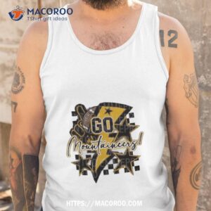 go mountaineers football sublimation design shirt tank top