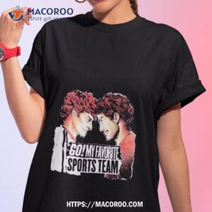 Go My Favorite Sports Team Merch Monochrome Photo Design Shirt