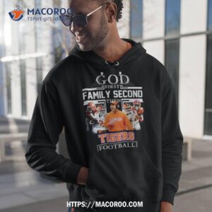God First Family Second Then Tigers Football Player Cross 2023 Shirt