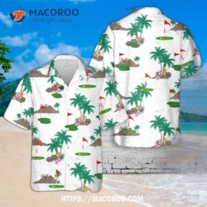 Golf Hole With Flag Hawaiian Shirt